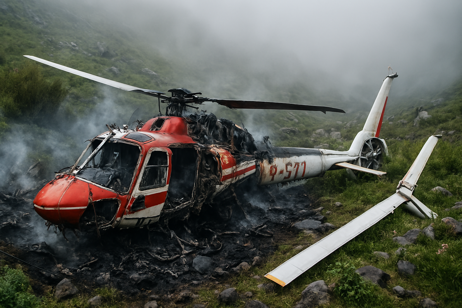 Helicopter Crash Near Kedarnath